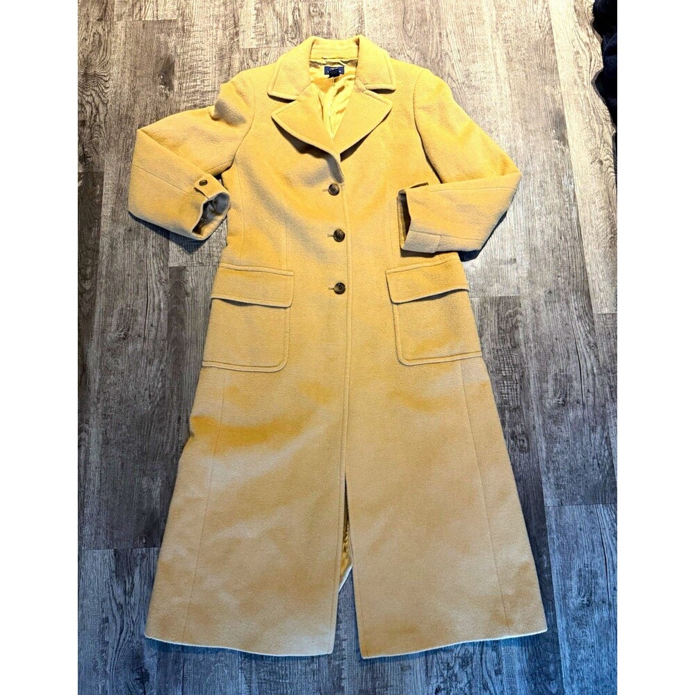 Brooks Brothers 346 Womens 12 Long Overcoat 100% Camel Hair Single Breasted